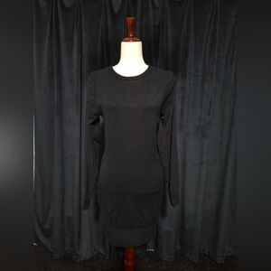 Elegant Black Knit Dress